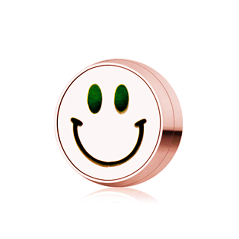12mm-rose or visage souriant