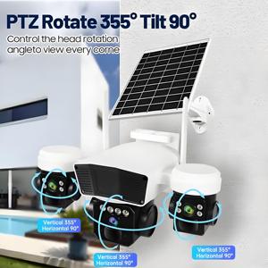 Câmera de segurança solar 4G com cartão <span class=keywords><strong>SIM</strong></span> Cctv 6MP PTZ O-KAM APP para casa