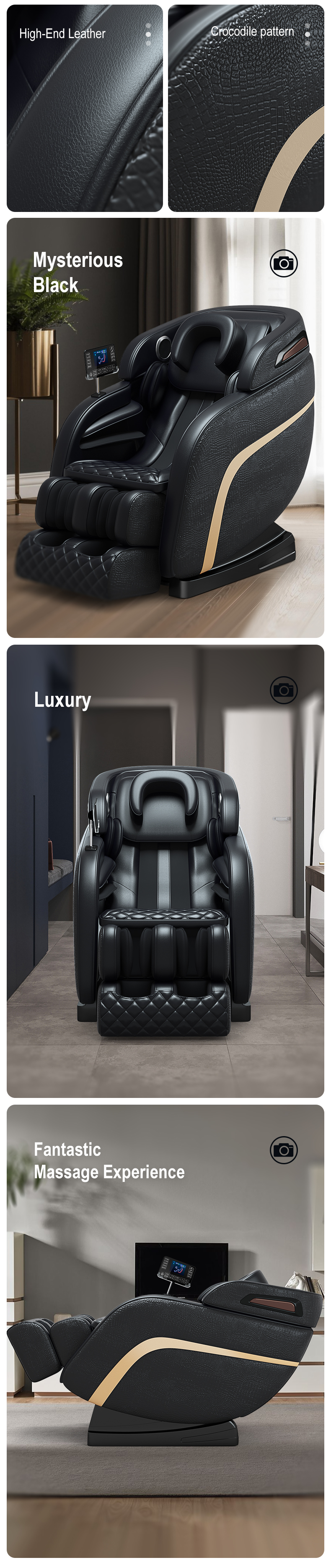 Jare-A6 Jade  SL-Track  Wholesale Factory  Cheap Full Body Massage Chair High Quality Zero Gravity Massage Chair