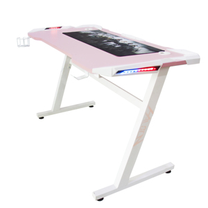 Günstiger Preis Multifunktion aler RGB-PC-Spieltisch Modernes Design Metall-Computer tisch mit Getränke halter und Headset-Haken
