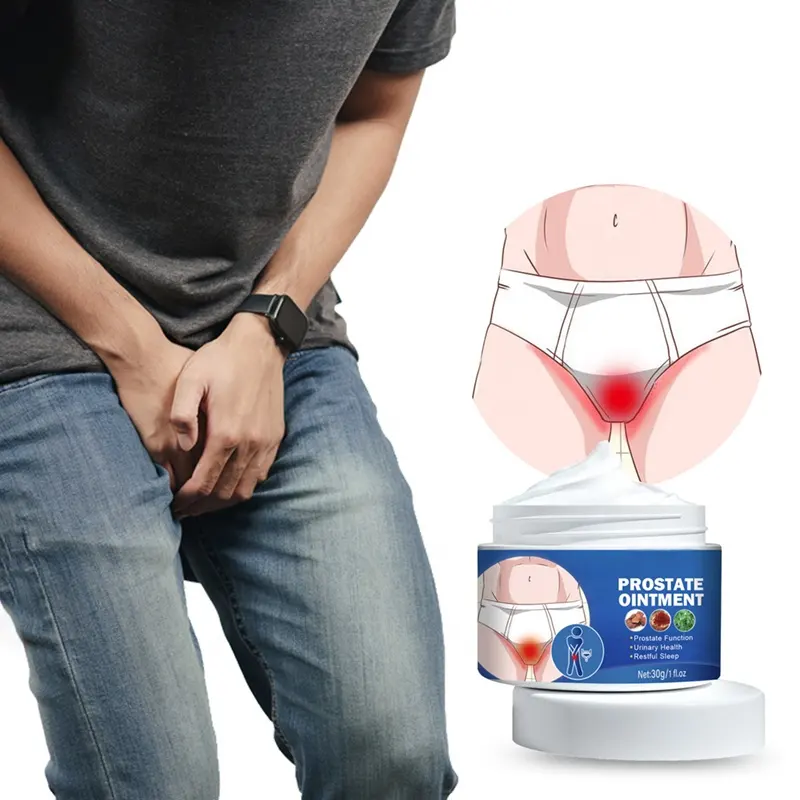 Pomada para tratamento de próstata masculino, creme para tratamento de prostatite para alívio da uretrite