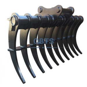 三一SY230C/SY210C/SY200C/SY60C/SY310C/SY420C定制挖掘机附件倾斜地根耙 - Product Image 3