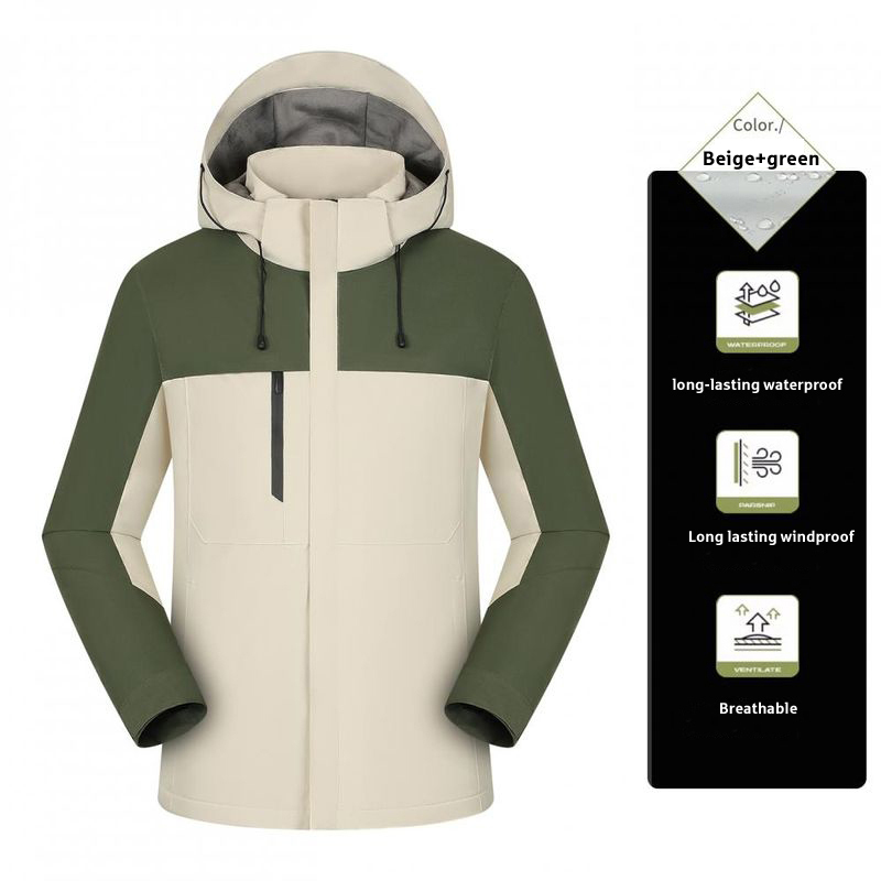 Beige + vert