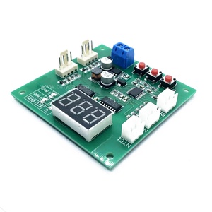 2CH 4ワイヤーLEDデジタルPWMモータースピードコントローラーファン温度コントローラーPCファンサーモスタットブザーアラームDC 12V 24V 50cm - Product Image 2