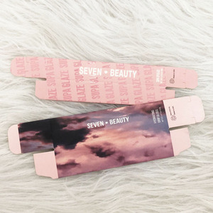 Lüks özel baskı özel etiket tasarım pembe Lipgloss kutusu özelleştirilmiş kozmetik ambalaj kutusu - Product Image 6