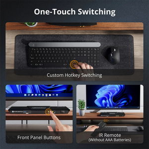 TESmart 8K <strong>KVM</strong> <strong>Switch</strong> with USB C 30 Custom Hotkey Pass Through Video Switcher 3 Years Warranty Protection 2 Port Seamless <strong>KVM</strong>