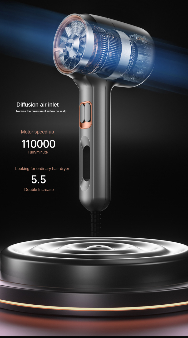 Professional salon hot hair tools hair blow dryer custom strong wind 800W 1300W hair dryer