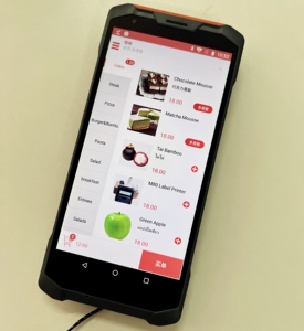 Terminal de recopilación de datos inalámbrico con función NFC Dispositivo de pedido POS Android de mano con cámara para negocios minoristas Express - Product Image 3