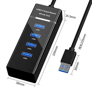 Hot Sales 4-Port <strong>USB</strong> 3.0 Hub for Laptop <strong>USB</strong> Flash Drives <strong>Printer</strong> High-Speed Data Transmission at 5Gbps Wired <strong>USB</strong> Splitter Stock
