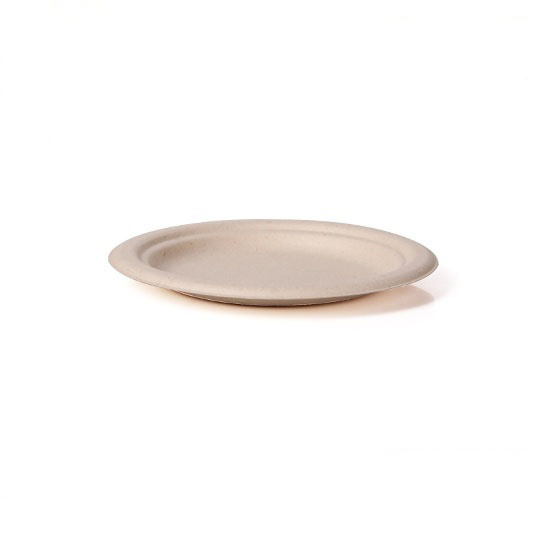 Plaque ronde (pulpe de bambou)
