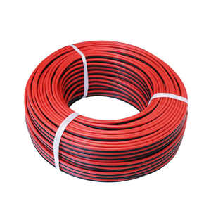 Yüksek sıcaklığa dayanıklı 200 ° c kırmızı ve siyah çift paralel yeni enerji modeli lityum pil silikon tel 24awg 200m/rulo - Product Image 5