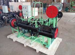 Máquina de alambre de acero trenzado, máquina de fabricación de malla de púas de prisión de Thron galvanizado, máquina automática de tejido de red de alambre de púas Doble - Product Image 5