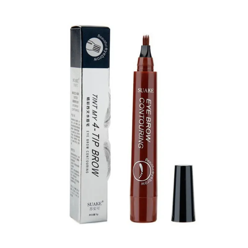 Liquid Eyebrow Pencil Waterproof Microblading Fork Tip Fine Sketch Long Lasting Eyebrow Pencil