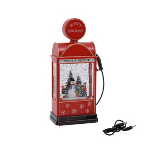 Christmas Retro Flat <strong>Wind</strong> Hanging Lamps Snow <strong>LED</strong> Lighting Music Feature Light <strong>up</strong> Home Decor Plastic Crafts for Party Supplies - Product Image 2