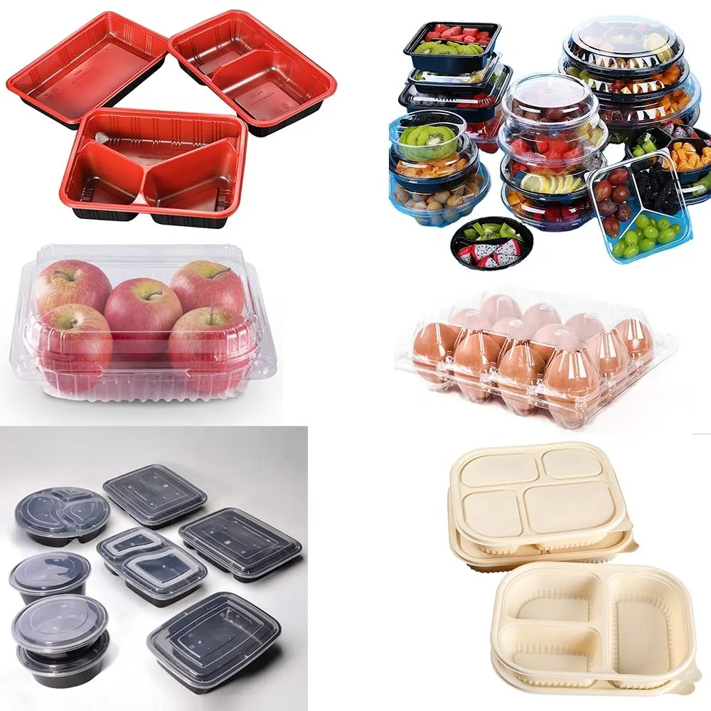 Pet lấy đi thực phẩm Hộp trứng hộp thermoforming máy