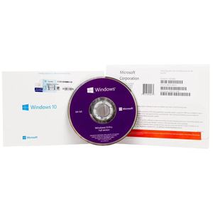 微软视窗10专业密钥全包DVD 1套 = 5台多语言视窗10专业数字信号处理器视窗10专业DVD