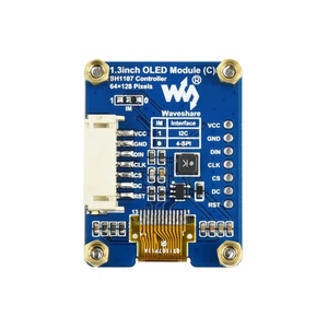1.3 caldo pollici OLED modulo Display nero bianco 64x128 SPI / I2C SH1107 1.3 pollici Display LCD per Raspberry Pi - Product Image 6