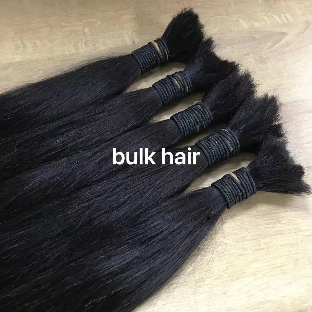Cabello a granel, liso y rizado