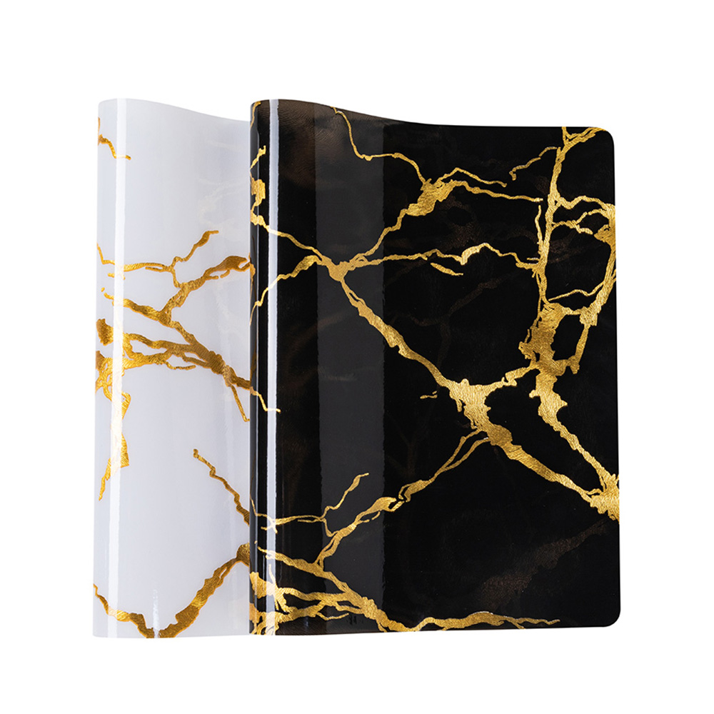IUIU Fancy 45*30cm Easy Clean Natural PVC Gold Marble Table Mats