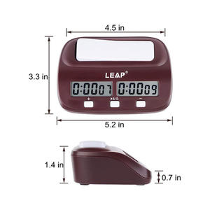 Timer digitale per scacchi Timer per giochi da tavolo timer con Bonus funzione di conto alla rovescia batterie incluse - Product Image 2