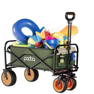 Petit chariot de camping électrique chariot de camping de voyage en plein air chariot de camping de parent enfant chariot utilitaire avec poignées de poussée