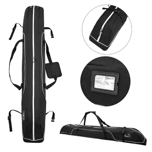 Custom Travel Ski Bag Padded Ski Carrier with Large Compartment for Snowboard <strong>and</strong> Single Skis Lightweight Transport Bag - Product Image 5