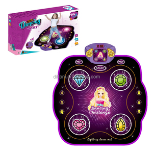 Çok fonksiyonlu kablosuz Light Up dans battaniye oyunu dans meydan Playmat müzik Mat eğitici oyun