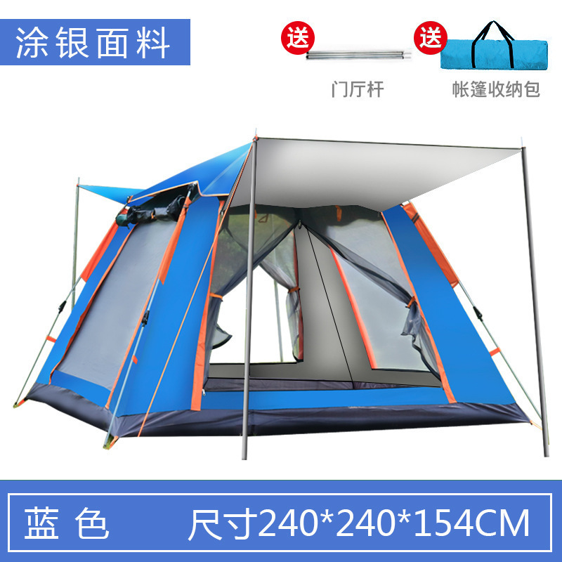 5-8 people silver glue blue