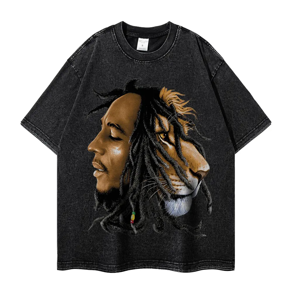 China mejor calidad Original al por mayor personalizado gran impresión Digital Hip Hop estilos elegante verano algodón camiseta para hombres