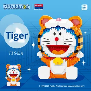 <span class=keywords><strong>Doraemon</strong></span> DIY nhựa đồ chơi câu đố hạt nhỏ leng keng mèo cô gái quà tặng cho bé trai lắp ráp khó khăn - Product Image 2