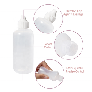 Boquilla de LDPE personalizada de 30ML y 60ml, botella de pegamento, gota de ojo vacía, aerógrafo, base de maquillaje, líquido, botella cuentagotas de plástico para apretar - Product Image 4