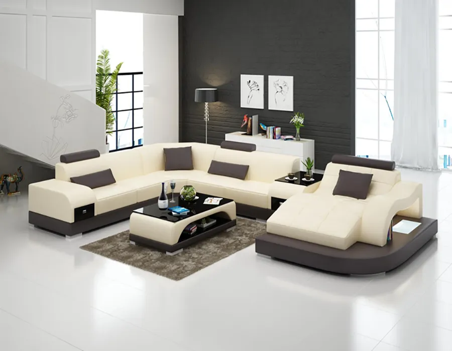 Ensembles de canapés pour le salon meubles de maison modernes noir confortable prêt victorien égyptien élégant bras en bois doré ensembles de canapés intelligents