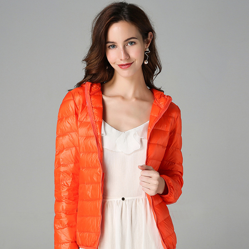 Orange hooded
