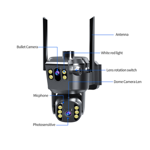 ShireStar 4mp gran oferta cámara de red wifi zoom óptico PTZ Sensor de seguimiento de movimiento cámara de seguridad de doble lente para exteriores - Product Image 1