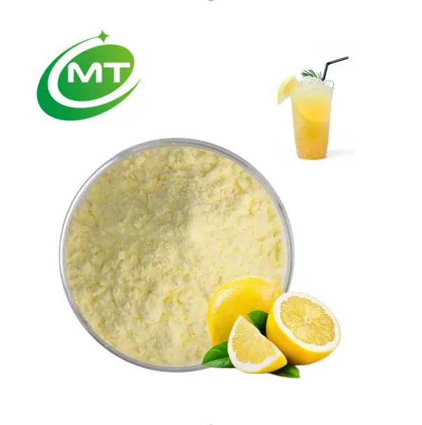 Muestra gratis 100% orgánico buen sabor limón fruta en polvo soluble en agua Extracto de limón en polvo Citrus limonum extracto a granel