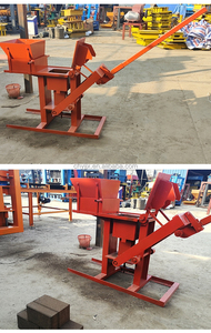 Máquinas manuales de pavimentación y fabricación de bloques huecos para procesamiento de línea de producción de ladrillos de arcilla y arena - Product Image 4