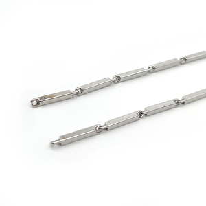 Electroplating Angular Copper <strong>Chain</strong> Machine Woven 2.9*20mm Metal <strong>Chain</strong> for Multi-purpose Accessories - Product Image 2