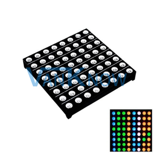 5MM Full Colour RGB LED Dot Matrix modulo di visualizzazione RGB Dot Matrix Screen Dot Matrix modulo comune anodo 8x8 Digital Tube Screen - Product Image 5