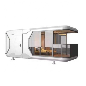 Cymdin uzay kapsülü otel genişletilebilir konteyner modüler prefabrik prefabrik evler mobil küçük Villa ev çelikten yapılmış - Product Image 1