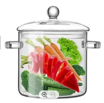 Good Selling 1900ml 1500ml 1300ml kitchenware heat resistant high borosilicate glass cooking pot