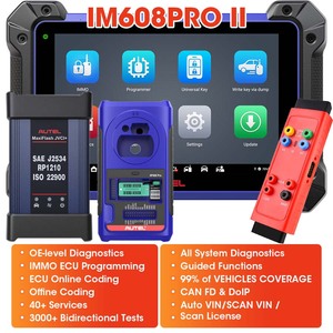 Autel im608pro II programmatore chiave obd2 scanner macchina per strumenti diagnostici per auto per tutte le auto e programmazione di tutti i tasti persi
