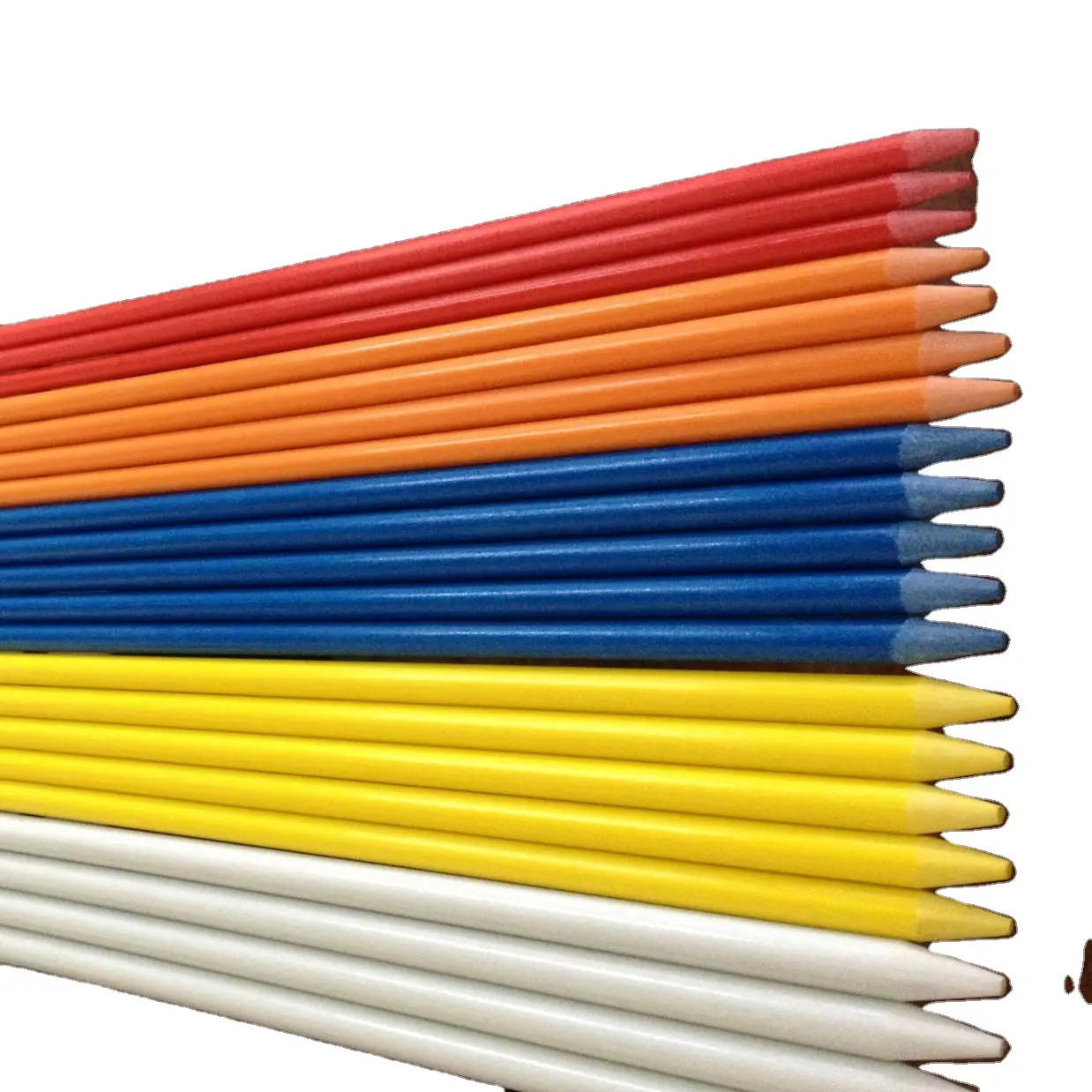 Tapered Fiberglass Rods Durable Solid Glass Fibre Pole Sticks for Grape vine Plant Support