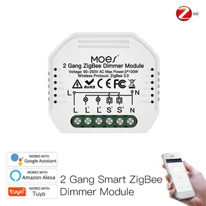 2 Gang Tuya <strong>ZigBee</strong> 3.0 Smart Dimmer Two Channel Switch Relay <strong>Module</strong> - Product Image 2