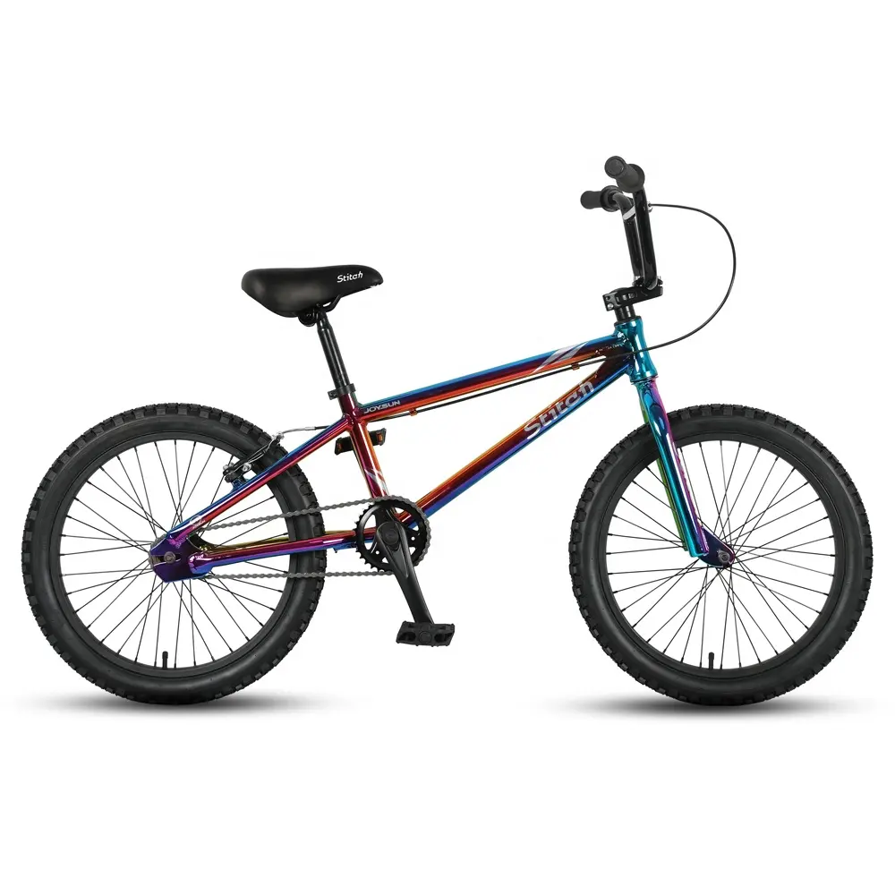 JOYKIE-bicicleta de 20 pulgadas, bicicleta de color chapado personalizado oilslock stunt bmx chrooly