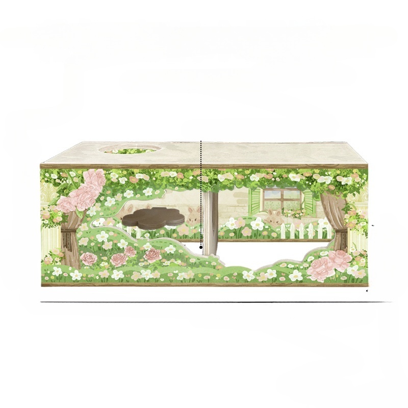 Gray/Flower Knows Building Block Tunnel - Model C