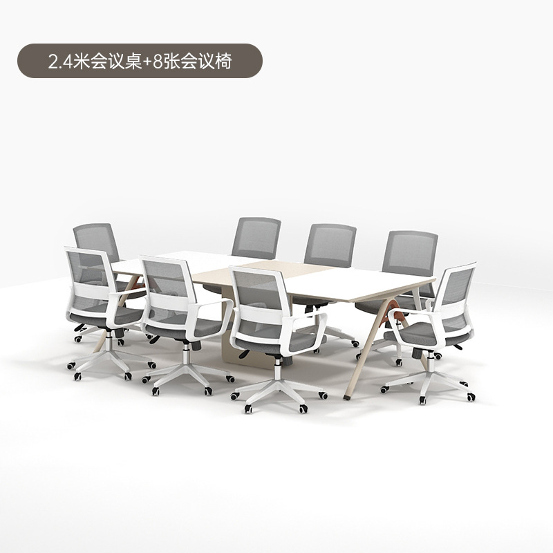 Table de conférence 24m, chaise x8