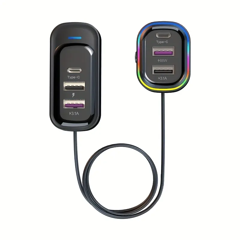 המכונית החדשה usb C עבור xiaomi/Samsung מכונת מטען טלפון מתאם סוג-c 66w tpast טעינה usb USB qc 3.0 pd 6 מטען נסיעה USB