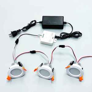 Small <strong>White</strong> 5wires <strong>LED</strong> Recessed 24V Pixel RGB Full Color WS2811 <strong>3W</strong> Ceiling Spotlights Atmosphere <strong>LED</strong> bar KTV Downlight - Product Image 5