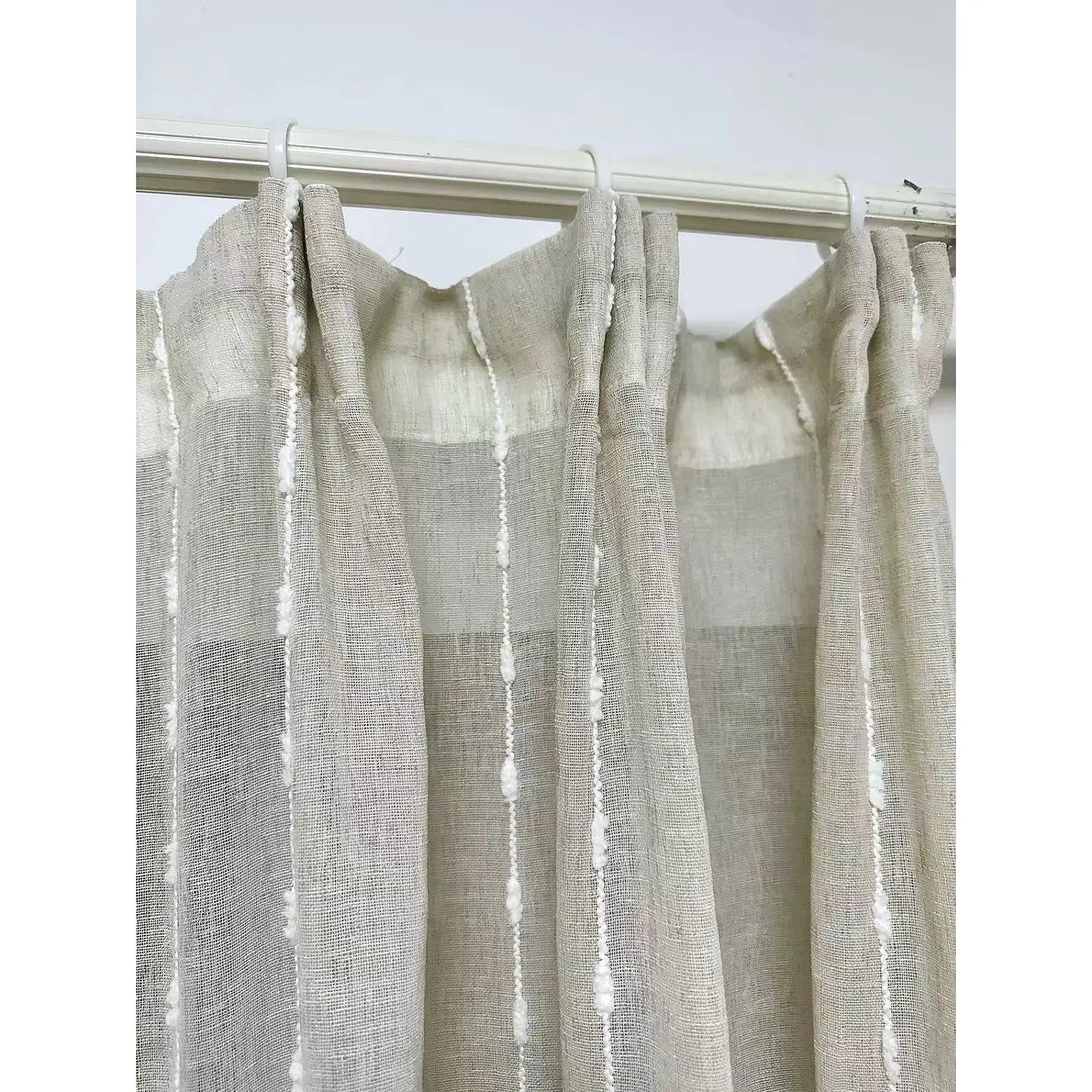 2024 Hot Sale 100% Polyester Transparent Curtain Factory Inventory Wrinkle Decorative for Bedroom and Living Room