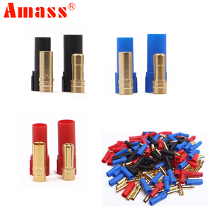 AMASS XT150 konektörü yüksek anma akımı adaptörü 6mm mermi konektörü altın kaplama muz fişi LiPo pil XT150 fişi RC - Product Image 2